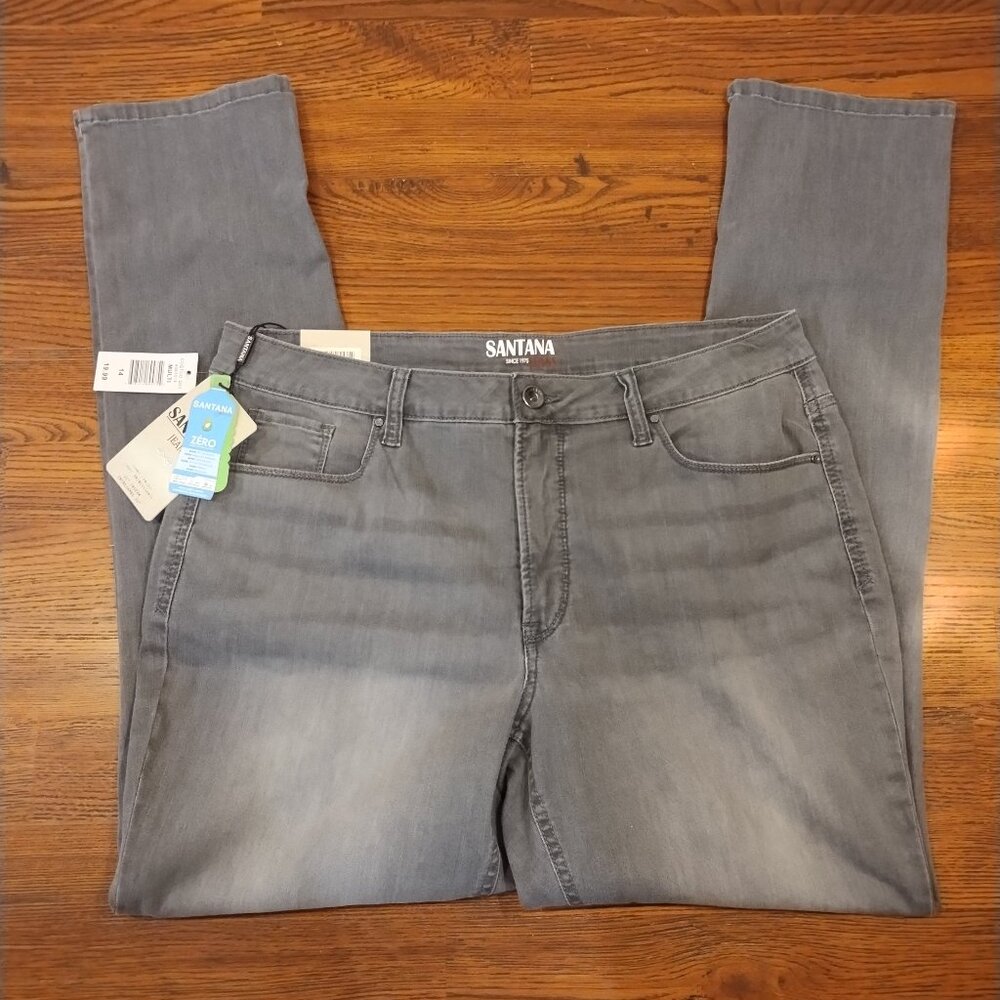 NWT Women's High Rise Santana Jeans Gray | Size US 14
